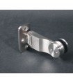 Charnière inox ouverture à 90° mur sur verre