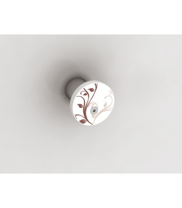 Patère porte peignoir Button floral 2