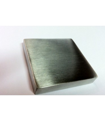 Rosace en inox forme carrée et borgne