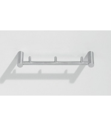 Patère triple en inox série Fine