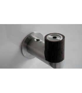 Patère inox et wengé naturel série Wengé Patère inox et wengé naturel série Wengé