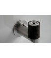 Patère inox et wengé naturel série Wengé Patère inox et wengé naturel série Wengé