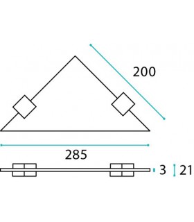 Etagère d'angle en inox série Quadrato Etagère d'angle en inox série Quadrato