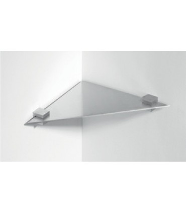 Etagère d'angle en inox série Quadrato