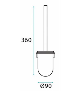 Porte balayette en inox série Tonda Porte balayette en inox série Tonda