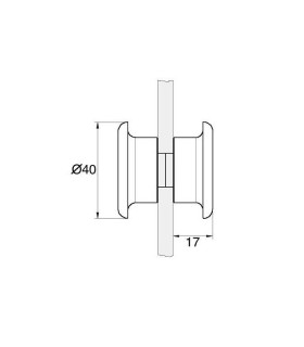 Poignée bouton plat dimensions Poignée bouton plat dimensions