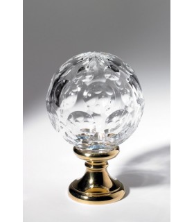 Boule départ de rampe d'escalier motifs ronds transparentss Boule départ de rampe d'escalier motifs ronds transparentss