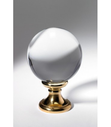 Boule départ de rampe d'escalier en cristal plein boule Unie