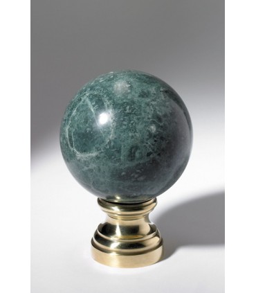 Boule départ de rampe d'escalier en Marbre vert