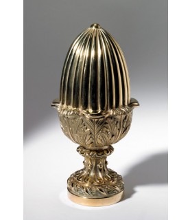 Boule départ de rampe d'escalier en Bronze ciselé Boule départ de rampe d'escalier en Bronze ciselé