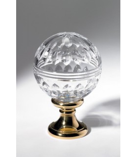 Boule départ de rampe d'escalier Montgolfière en cristal soufflé Boule départ de rampe d'escalier Montgolfière en cristal soufflé