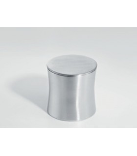 Boite à coton en inox avec couvercle série Elégant Boite à coton en inox avec couvercle série Elégant
