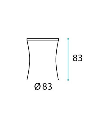 Boite à coton en inox avec couvercle série Elégant