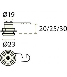 Serrure batteuse a paillettes avec cylindre amovible Serrure batteuse a paillettes avec cylindre amovible