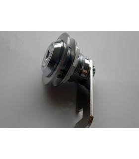 Serrure batteuse à cylindre amovible avec enjoliveur rond Serrure batteuse à cylindre amovible avec enjoliveur rond