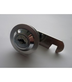 Serrure batteuse à cylindre amovible avec enjoliveur rond Serrure batteuse à cylindre amovible avec enjoliveur rond