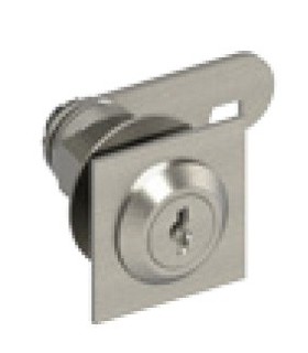 Serrure batteuse à cylindre amovible avec enjoliveur carré Serrure batteuse à cylindre amovible avec enjoliveur carré