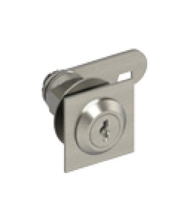 Serrure batteuse à cylindre amovible avec enjoliveur carré