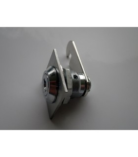 Serrure batteuse à cylindre amovible avec enjoliveur carré Serrure batteuse à cylindre amovible avec enjoliveur carré