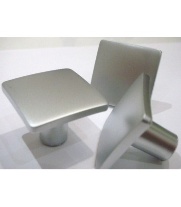 Poignée bouton série B-Square chromé mat