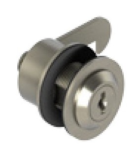 Serrure batteuse à cylindre amovible avec enjoliveur rond Serrure batteuse à cylindre amovible avec enjoliveur rond