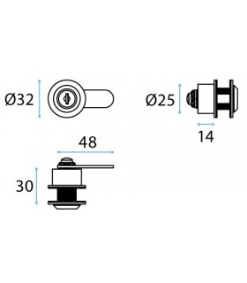 Serrure batteuse à cylindre amovible avec enjoliveur carré Serrure batteuse à cylindre amovible avec enjoliveur carré