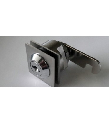Serrure batteuse à cylindre amovible avec enjoliveur carré