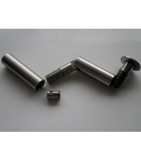 Fixation haute ou basse orientable pour câble Ø 3 mm Fixation haute ou basse orientable pour câble Ø 3 mm