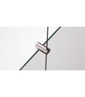 Support simple pivotant en inox pour étagère en verre Support simple pivotant en inox pour étagère en verre