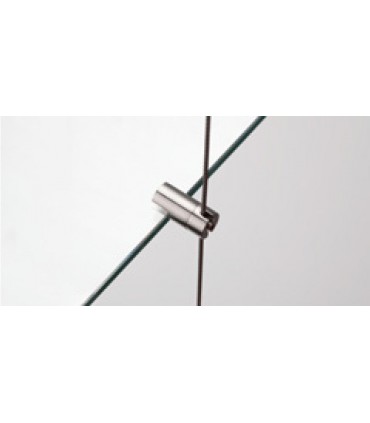 Support simple pivotant en inox pour étagère en verre