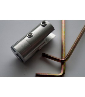 Support simple pivotant en inox pour étagère en verre Support simple pivotant en inox pour étagère en verre