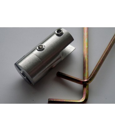 Support simple pivotant en inox pour étagère en verre