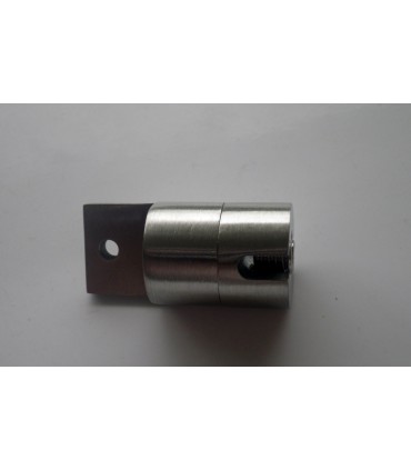 Support simple pivotant en inox pour étagère en bois