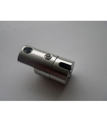 Support simple pivotant en inox pour étagère en bois