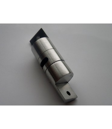 Support double pivotant en inox pour étagère en bois