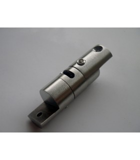 Support double pivotant en inox pour étagère en bois Support double pivotant en inox pour étagère en bois