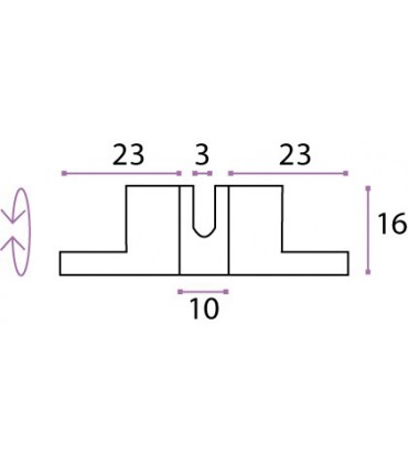 Support double pivotant en inox pour étagère en bois
