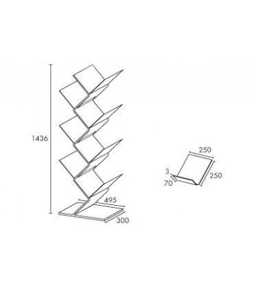 Etagère Kactus technique
