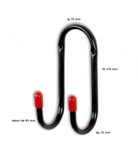 Crochet double multi usage ht.170 x lg.70 mm