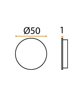 Rosace borgne à encastrée