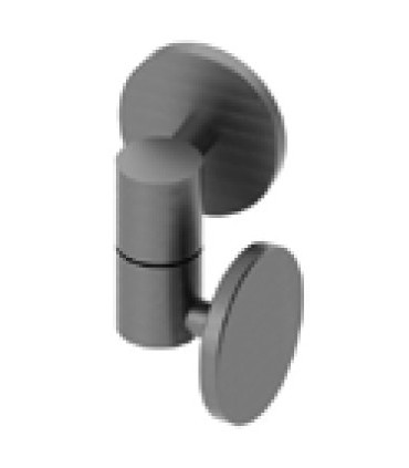 Charnière pour porte de vitrine en verre fixation par collage UV