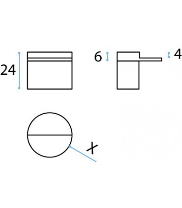 Charnière pour porte de vitrine en verre fixation par collage UV