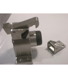 Butée inox pour porte lourde avec blocage Butée inox pour porte lourde avec blocage