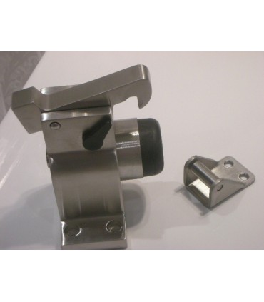 Butée inox pour porte lourde avec blocage