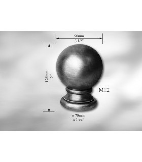 Tête de départ de rampe a visser ht 125 mm Tête de départ de rampe a visser ht 125 mm