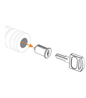 Cylindre amovible pour serrure bouton 204000 Cylindre amovible pour serrure bouton 204000
