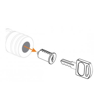 Cylindre amovible pour serrure bouton 204000