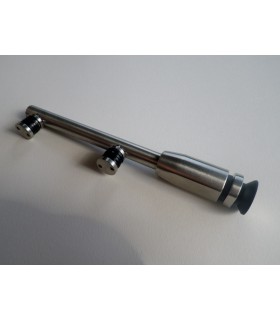 Charnière verticale en inox pour porte de vitrine en verre Charnière verticale en inox pour porte de vitrine en verre