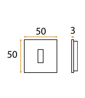Rosace pour entrée de clé à encastrée