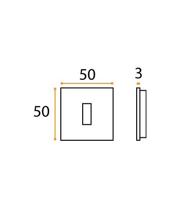 Rosace pour entrée de clé à encastrée